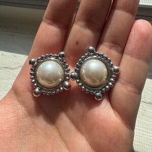 Anne Klein Pearl Earrings